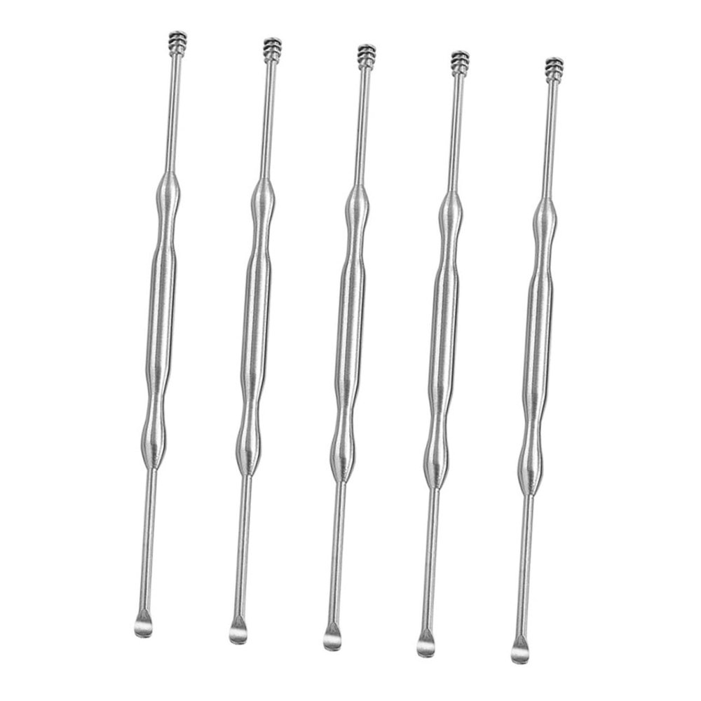 TOVINANNA Ear Spoons Easy-to-use and Easy to Clean Earwax Removal Tools Stainless Steel 5pcs Professional Earpicks Suitable for Trained Professionals