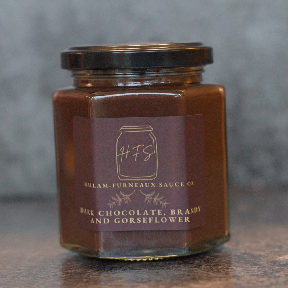 Hallam Furneaux Sauce Co. Chocolate, gorseflower and brandy sauce