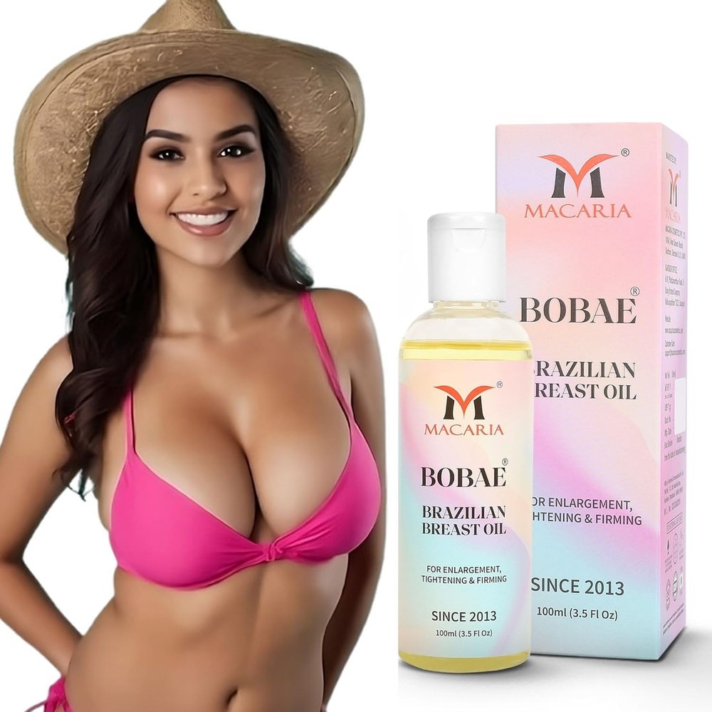 Bobae Brazilian Natural Breast Oil | Size up larger Skin tightening lifting shaping cream for shagging Bust boobs massage Enhancement Gel bigger Women enlargement cream quick Fast growth