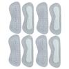 TOVINANNA 4 Pairs Self-Adhesive Anti-Slip Heel Protectors Made of Leather and Latex Sponge, Abrasion Resistant Heel Pads for Warm Shoes and Sports Shoes, Grey view 1