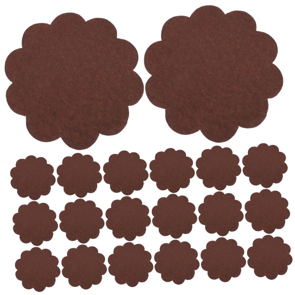 Alipis Greaseproof Bread and Food Wrapping Paper Sheets, 15cm Brown Flower-Edge Parchment, Oil-Absorbent Baking Paper for Sandwiches, Burgers, Fries 500pcs Set