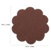 Alipis Greaseproof Bread and Food Wrapping Paper Sheets, 15cm Brown Flower-Edge Parchment, Oil-Absorbent Baking Paper for Sandwiches, Burgers, Fries 500pcs Set view 2