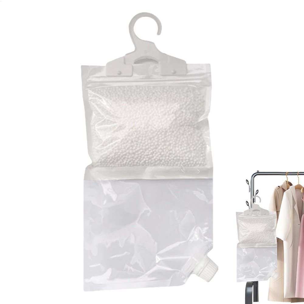 Lunaobrik Moisture Absorbing Bags for Closet - Moisture Absorber for Wardrobe Space-Saving Moisture Absorber for Cabinets, Desiccant Packs for Cabinets for Basements, Cabinets