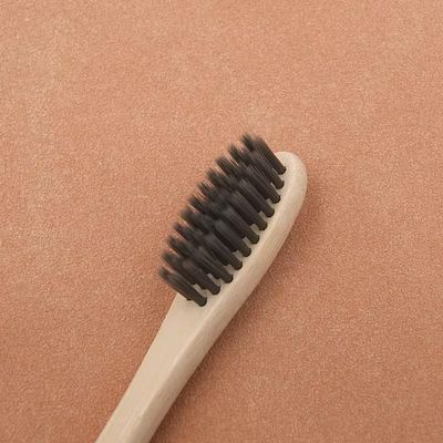 Bamboo Toothbrush with Charcoal Bristles - 100% Eco-Friendly and Biodegradable