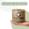 Premium Ultra Soft Organic Bamboo Toilet Paper, Extra Thick 3 Ply Chemical-Free Tissue Paper, Non-Toxic and Chlorine-Free, Sustainable Septic Safe Toilet Paper, 12 Mega Rolls by GoTo Wipes view 3