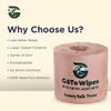 Premium Ultra Soft Organic Bamboo Toilet Paper, Extra Thick 3 Ply Chemical-Free Tissue Paper, Non-Toxic and Chlorine-Free, Sustainable Septic Safe Toilet Paper, 12 Mega Rolls by GoTo Wipes view 4