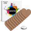 DPatch Cover Patches for Freestyle Libre 2 - Our cgm Sensor Patches are Waterproof, Unique Non-Stick Centre, Breathable, Long-Lasting Adhesion for Libre 2 Sensor - 20 Pack - Heart Shape (Brown) view 1