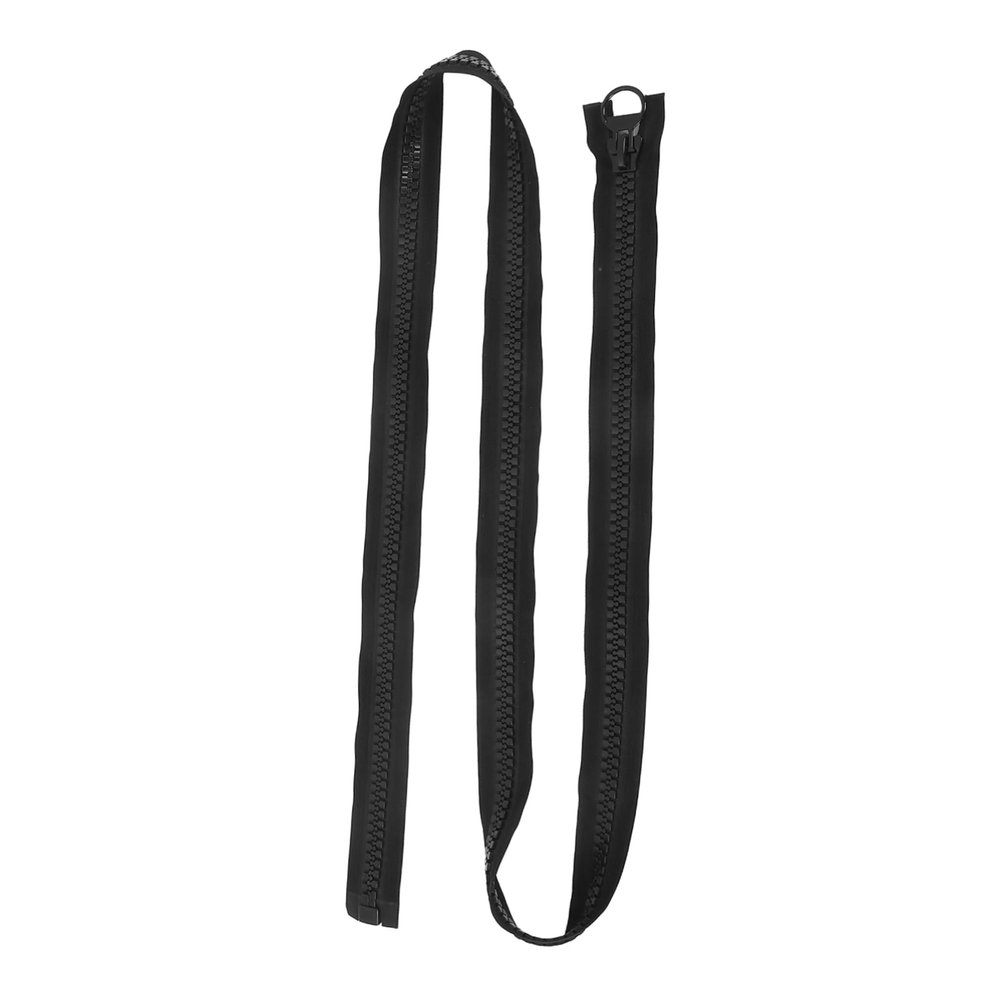 LALAFINA Extra Large Heavy Duty Plastic Zipper 20# Black 200cm for Canvas and Overcoats with Versatile Applications for Outdoor Sewing Projects