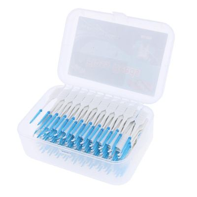 200 Pcs/Box Dental Interdental Brush Tooth Pick Flosser Toothpick Stick