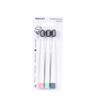 3 Pieces Toothbrush Portable Rotation Toothbrushes Wide Head Tooth Brush with Protective Cover Family Oral Health Care Travel Outing view 1