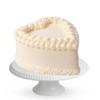 Patisserie Valerie Heart Cake with Fresh Cream & Strawberry Fill - Lambeth Icing - Birthday Celebration - Plain Sponge - Vanilla Swiss Buttercream - Perfect for Her view 1