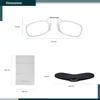 Noble Ultra Slim and Flat Reading Glasses Thin and Flexible Rimless (2 Pairs)(Clear)+1.50 view 3
