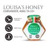 Louisa's Corriander Honey | Award-Winning Italian Raw & Pure Honey | TA 10+ (MGO 263+) | 100% Traceable | Sustainably Sourced | GMO, Gluten & Allergen Free | 400g view 4