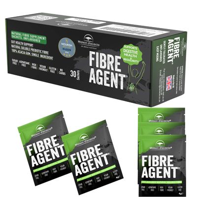 Fibre Supplement 30 Sachets. Prebiotic Natural Gut Health Award Winner. Soluble High Fiber. Unflavoured Regularity Gentle Constipation Relief. No Sugar No Aspartame. Psyllium Husk Inulin Alternative