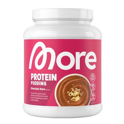 More High Protein Pudding Powder, Chocolate Base, 600 g, 20 Servings - Made in Germany