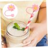 DECHOUS 4pcs Silicone Straw Lids Dustproof Reusable Drinking Straw Covers for Tumblers for Travel and Daily Use view 2
