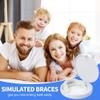 Care Spring 2 Pairs Instant Veneers Dentures Clip on Veneers Top And Bottom Fake Braces Teeth, Silicone Dentures Temporary Tooth Filling Repair Kit for Men And Women Perfect Smile view 3