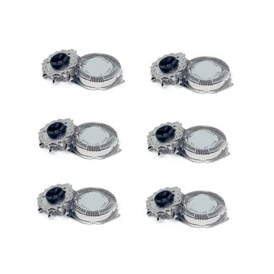 6Pcs SH50 Shaving Head Cutter HeadCompatible for Philips, S5570 S5560 S5380 S5370 S5230 S5210 S5091 S5130 Razor Replacement Blade