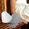 Beavorty Sauna Hat and Felt Cushion Set for Men and Women, Thickened Wool Felt Bath Cap with Gray Cushion and Light Beige Blue Top, Traditional Russian Style for Steam Bath and Spa view 4