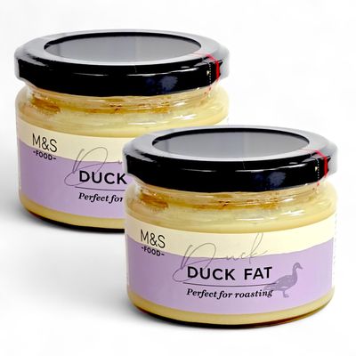 M&S British Duck Fat for Roasting 180g | Premium Cooking Fat | Perfect for Roasting | In Premier Life Store Box (2 Pack)