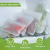 SECWL Reusable Silicone Food Storage Bag Refrigerator Freezer Bag Leakproof Zip Lock Bags Kitchen Organizer Fresh-keeping Wrap view 2