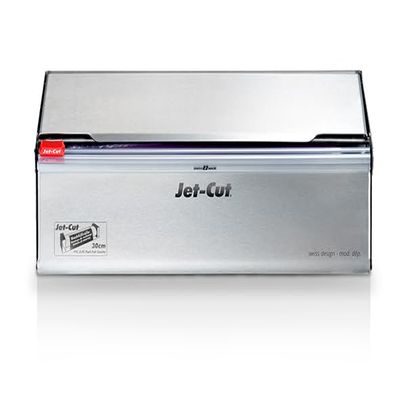 Jet-Cut INOX Dispenser with 1 Roll of Cling Film 30 cm x 500 m