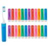 24PCS Travel Toothbrush Travel Toothbrush Set Portable Travels Size Toothbrushes Mini Toothbrushes Folding Traveling Tooth Brush with Case Individually Wrapped Small Tooth Brush for Home Camping view 1