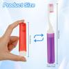 24PCS Travel Toothbrush Travel Toothbrush Set Portable Travels Size Toothbrushes Mini Toothbrushes Folding Traveling Tooth Brush with Case Individually Wrapped Small Tooth Brush for Home Camping view 3