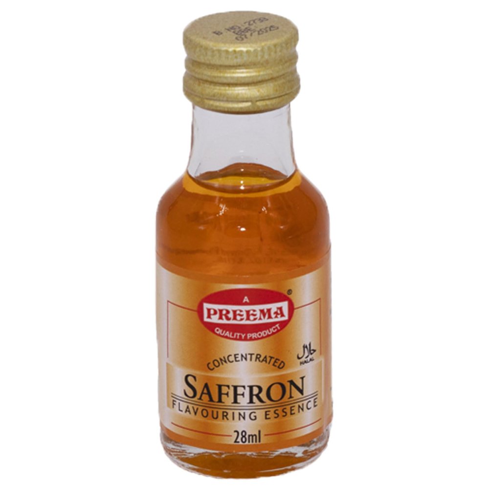 28ml Saffron Flavouring Essence Pack of 3 Halal Food Essence for Cake Drinks Baking Cooking HerbsnSpiceit