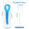 300 Pcs Dental Floss Threader, Deep Clean Dental Floss Threader for Braces, Bridges and Implants Threader Nylon Loop Design for Your Teeth Blue view 2