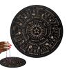Pendulum Board Crystal Dowsing Set, Natural Amethyst Crystal Wooden Spirit Board Ouija, Metaphysical Dowsing Divination Planchette Board, Divination And Dowsing Crystal Pendulum view 1