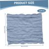 12PCS Cheesecloth Napkins, 20x20 Inch Crinkle Polyester Cheese Cloth Napkins, Multipurpose Washable Dusty Blue Cloth Napkins for Dinner Wedding Party Home Decor view 3