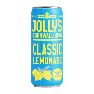 Jolly's Cornish Classic Lemonade Can, 250ml (Case 24)