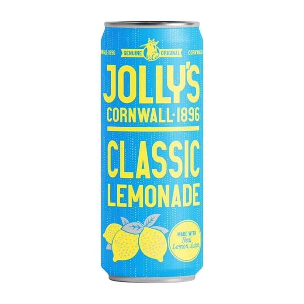 Jolly's Cornish Classic Lemonade Can, 250ml (Case 24)