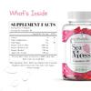 MyMentality Irish Sea Moss Gummies - 60 Vegan Gummies - Made with Bladderwrack, Burdock Root & Apple Cider Vinegar - Sea Moss Supplement for Men & Women (Raspberry) view 3