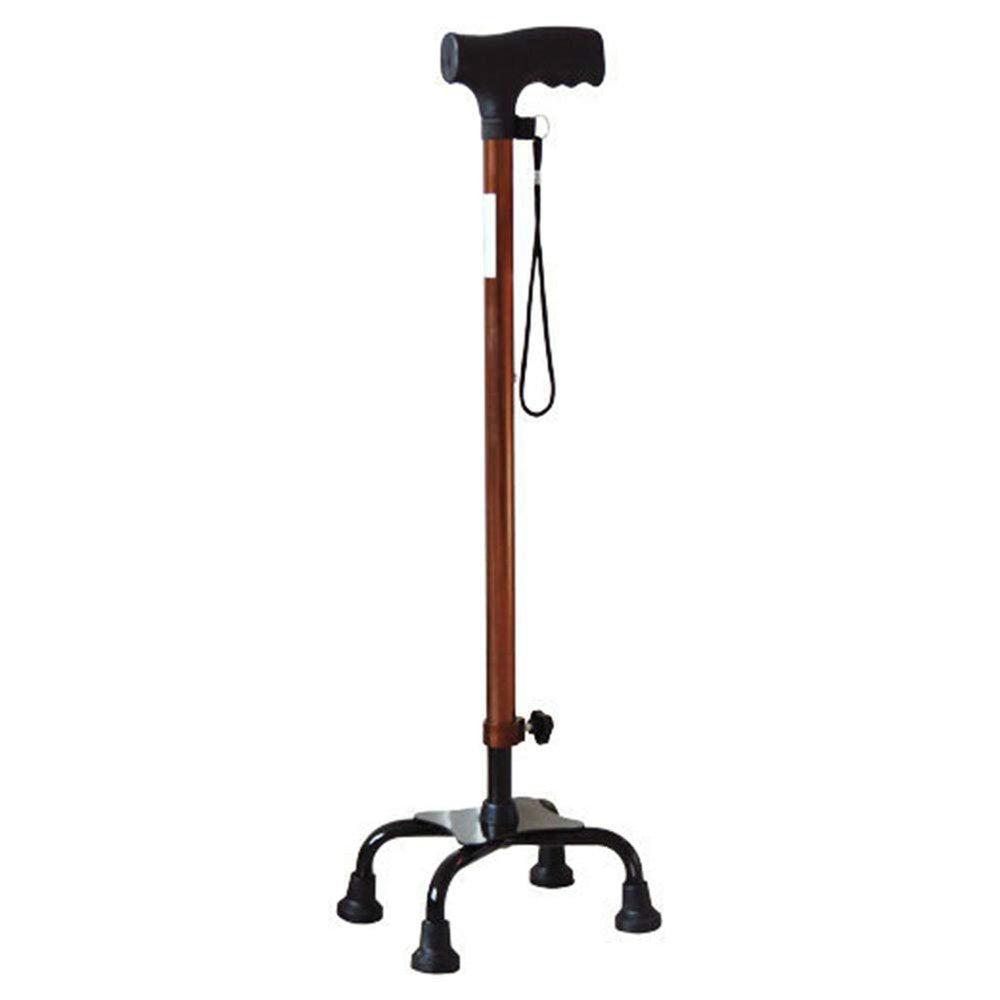Wheelchair, Lightweight Folding Adjustable Walking aid, Elderly Walking aid Crutches Disabled Assisted Walking Bracket Four-Foot Booster Walking aid Crutches Walker