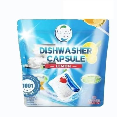 50 Pcs High Concentrated Domestic Kitchen Dishwasher Detergent Tablets
