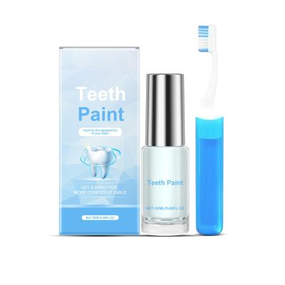 Teeth Paint, Instant Teeth Whitening Paint, Teeth Paint Whitening Kit, with Teethbrush, Gentle Whitening Teeth Care, 20ml/0.68fl.oz (3)