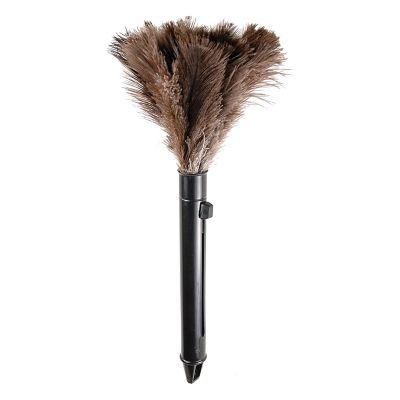 16.14in Mini Duster, Retractable Feather Duster Portable Car Duster Cleaner Washable Mini Duster with Handle for Kitchen Office Household