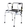 Wheelchair, Lightweight Folding Adjustable Walking aid, Elderly Walker with Walking aid Disabled Folding hemiplegic Aluminum Booster Four-Legged Walking Stick view 1