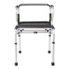 Wheelchair, Lightweight Folding Adjustable Walking aid, Elderly Walker with Walking aid Disabled Folding hemiplegic Aluminum Booster Four-Legged Walking Stick view 2