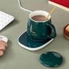 Muuoeou Heating-Cup of Electric Coffee Via USB, Gift Box Heating Plate and Coffee Cup, Cup of Milk view 4