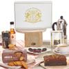Edmond & Charles Gourmet Coffee & Chocolate Gift Hamper | Luxury Box with Edmonds Signature Blend Ground Coffee, Salted Caramel Syrup, Biscuits, Cake & Chocolates | Fathers Day Hampers Presents view 1