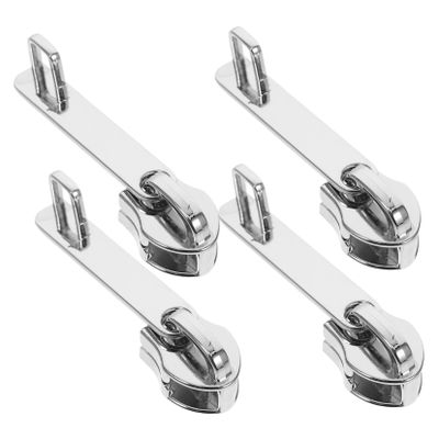 Veemoon Universal with Zipper Repair 4pcs Pull Kit Metal and Tabs Seamless Functional for Elegant Design Slider Replacement Luggage Suitcase