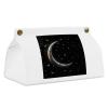 Crescent Moon on Black Background Tissue Box Cover Tissue Box Holder PU Leather Tissue Box Cover Rectangle Tissue Box Covers Tissue Box Cover Square Tissue Cover for Bathroom Car Office view 1