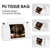 Dachshund Book Tissue Box Cover Tissue Box Holder PU Leather Tissue Box Cover Rectangle Tissue Box Covers Tissue Box Cover Square Tissue Cover for Bathroom Car Office view 4
