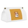 Cute Hamster Wearing Glasses Tissue Box Cover Tissue Box Holder PU Leather Tissue Box Cover Rectangle Tissue Box Covers Tissue Box Cover Square Tissue Cover for Bathroom Car Office view 1