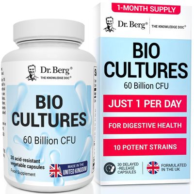 Dr. Berg Bio Cultures Complex | 60 Billion CFU | with Lactobacillus and Bifidobacterium Strains