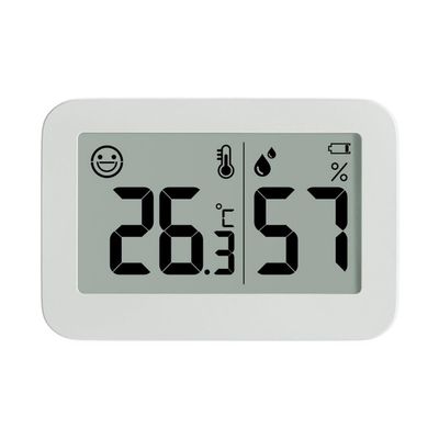 Qusedwey Mini Electronic Thermometer and Hygrometer Indoor Baby Thermometer Refrigerator Thermometer with Smile Face Display