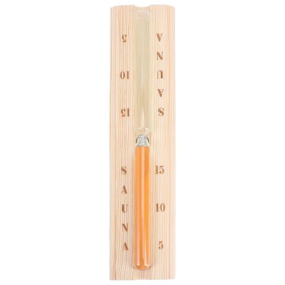 DECHOUS Wooden Timer Sand Timer Hourglass Sauna Room Hourglass 15-minute Calibration Fine Workmanship Sturdy Wood Sauna Accessory for Dry Steam Room